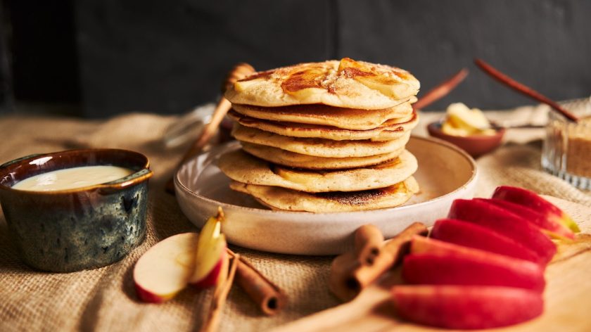a close up of food on a plate