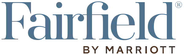 Logo displaying 'Fairfield by Marriott' in stylized font.